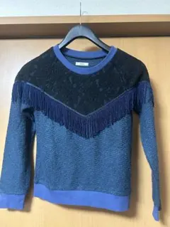 【mystic】レディース フリンジ ニット セーター