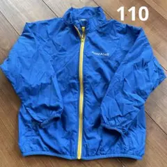 Montbellモンベル　ウインドブラスト ジャケット Kid's110青ブルー