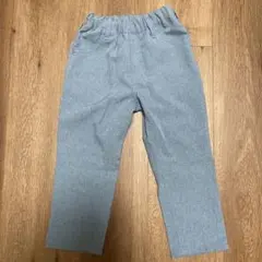 【Lee】着用１回　水色　デニム風　男女兼用　長ズボン100センチのサムネイル