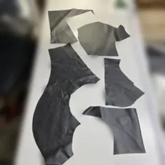 本革（牛革はぎれ①）ブラック