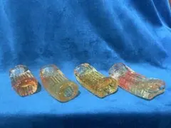 沖縄伝統工芸「琉球ガラス」の箸置きセット ガラス製 4個セット グラデーションのサムネイル