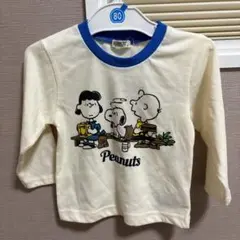 【新品タグ付】 PEANUTS スヌーピー 長袖Tシャツ　80