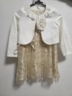 キャサリンコテージ　チュール刺繍ワンピース　ジャケットセット　フォーマル　120