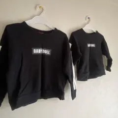 【BABYDOLL】ブラック トレーナー 100cm 120cm