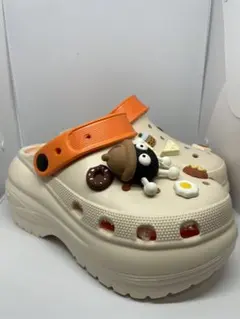 クロックス風 厚底サンダルデコパーツコーデ 新品未使用 軽量で通気性バツグン15