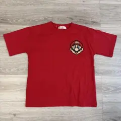 マリオ　刺繍Tシャツ　赤