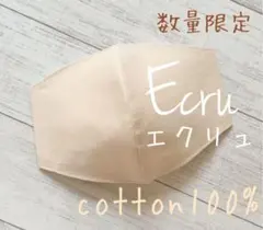 エクリュ 生成り インナーマスク 裏地 ダブルガーゼ 白 ベージュ
