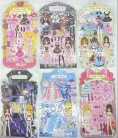 DollyDolly 着せ替えシール 6枚セット