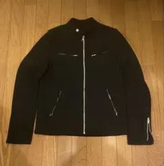 コムデギャルソンオム　ポリシングルライダース　ブラック　S