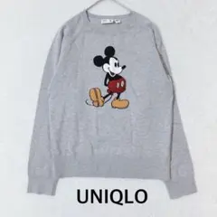 ユニクロ ミッキーマウス ニット 160 ディズニーグレー キャラクター 'のサムネイル