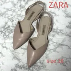 ZARA BASIC スリングバックサンダル 38サイズのサムネイル