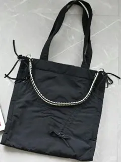 MUMU ロープハンドル リボン トートバッグ しまむらのサムネイル