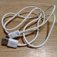 USB-A to Micro USBケーブル スイッチ付き ホワイト