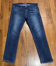 RED CARD ナノユニバース別注 RHYTHM スリムテーパードデニムパンツ