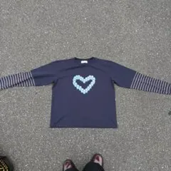 ARAKI INHERITED ネイビー 長袖Tシャツ