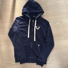 TRUE RELIGION ジップアップパーカー ネイビー