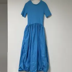 美品❗️試着のみ❗️adam et ropeリブニット半袖ロングワンピース