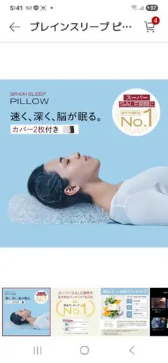 ブレインスリープピロー　スタンダード　枕カバーなし