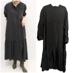 plage ヘムギャザーシャツワンピース ロングワンピース　プラージュ 36