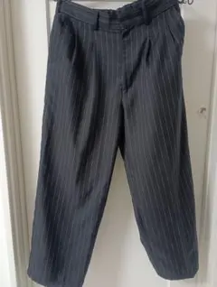 希少　GU　ツータックバギースラックス　ストライプ　Mサイズ