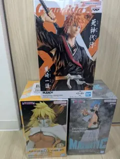 【新品】BLEACH 黒崎一護 グリムジョー ハリベル フィギュア 3体セット