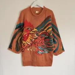 Krizia maglia ビンテージ 鳥柄　サマーニット