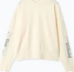 ✼新品✼ 袖 ロゴニット プルオーバー