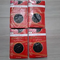 DAILY満足　黒タイツ　80デニール　M～L　マットタイプ　4足セット