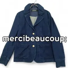 メルシーボークー コットンジャケット インディゴブルー レディース サイズ1 S