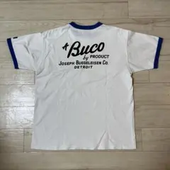 リアルマッコイズ バックプリント 　　リンガーTシャツ44 BUCO