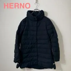 美品✨ヘルノ ウールダウンジャケット ショート丈 ロゴ金ボタン