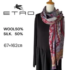 ETRO エトロ ウールシルク 大判ストール ペイズリー スカーフ ロング ETRO/エトロ_Women通販 | プリント ウール&シルク ショール