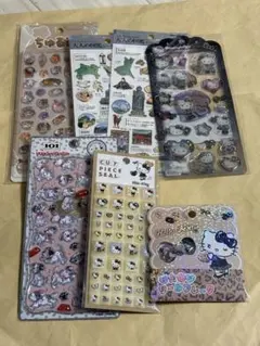 シール　サンリオ　プチドロステッカー　101匹ワンちゃん　ハローキティ　セット