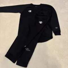 チャンピオン　バスケ　長袖シャツ150+ハーフジップスウェットパンツ160 上下