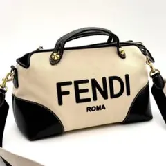最高峰品⭐️フェンディ FENDI バイザウェイ 2way ロゴ レザー バッグのサムネイル