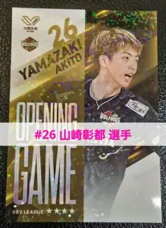 未使用★非売品★匿名配送 ウルフドッグス名古屋 山崎彰都 選手 限定カード