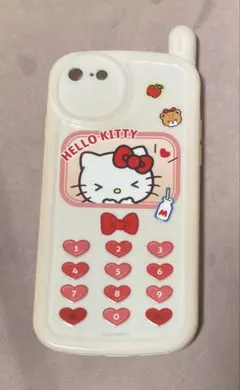 【iPhoneSE スマホケース】レトロガラケー風ケース ハローキティ