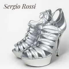 Sergio Rossi セルジオロッシ　サンダル　シルバー　ハイヒールのサムネイル