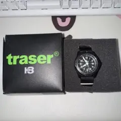 traser H3 ブラック アナログ時計