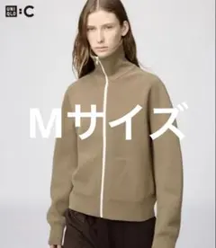UNIQLO C ユニクロ ミラノリブフルジップカーディガン　ベージュ
