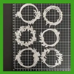 新品未使用品‼︎フラワーリング・リーフリング　カッティングダイ6枚セット