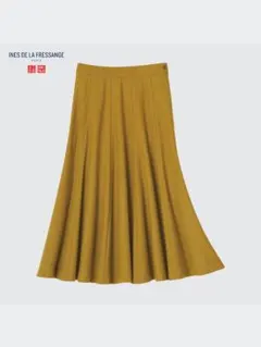 イネス　ユニクロコラボ　ウールブレンドフレアスカートＬ