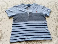 ポロラルフローレン⭐︎ボーイズTシャツ ライトブルー×ボーダー 3T/100cm