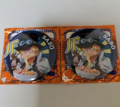 ワンピース麦わらストア　輩缶バッジGOURMET　サボ2個