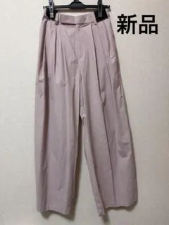 【新品】コットンナイロン ワイドタックパンツ ―ウォッシャブル―