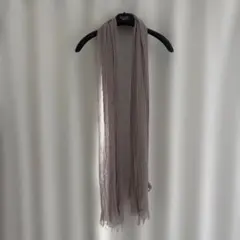 MaxMara グレージュストール フリンジ付きのサムネイル