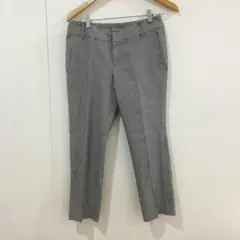 【ニューヨーカー】千鳥格子柄 パンツ スラックス 白×黒 サイズ64-91