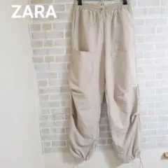 ZARA ナイロン パラシュート カーゴパンツ