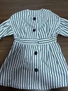 アプレレクール/キッズシャツワンピース/ストライプ/春秋服