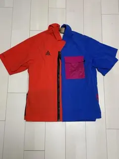 80S NIKE ACG USA製 サイクルジャージ 半袖 ブルー M ロゴ - メルカリ